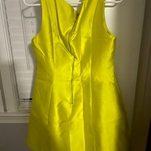 Sleeveless bright yellow Kate Spade knee length dresd